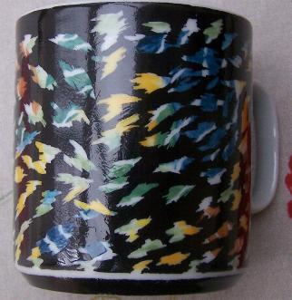 DECOLUC-Lucia Lacroix-Peintre et dcors sur porcelaine: Tasse multicolore